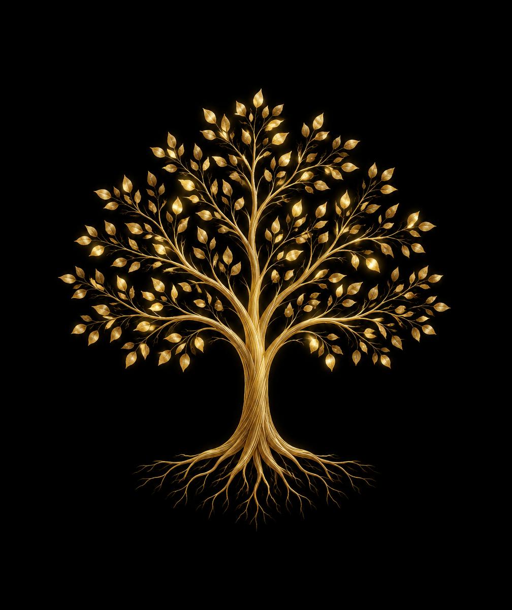 Árbol dorado del legado familiar